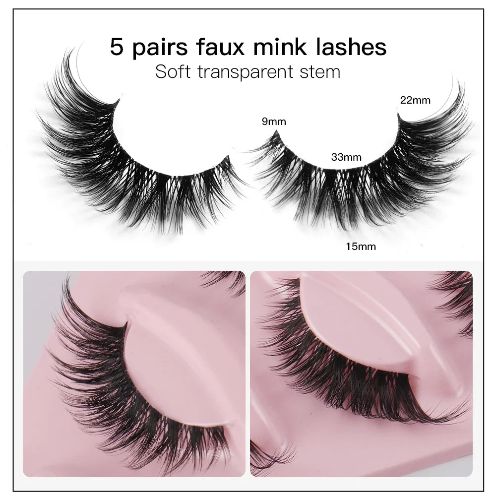 Velure 3D Mink Lashes – Full Volume | Lightweight | Reusable